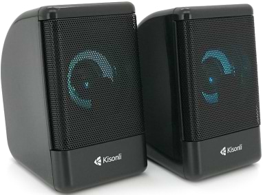 Комп'ютерна акустика компактна 2.0 Kisonli L-8080 Black