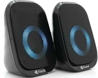 Комп'ютерна акустика компактна 2.0 Kisonli X7 Black