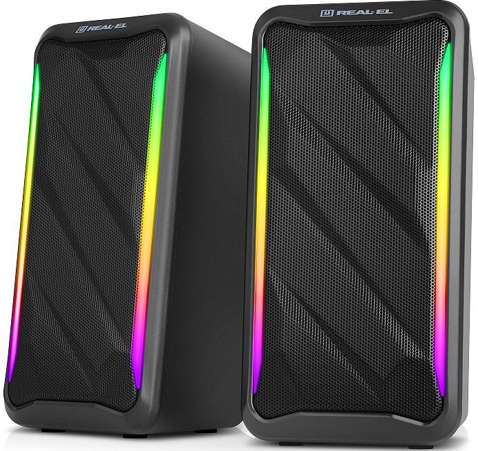 Компьютерная акустика компактная 2.0 REAL-EL S-130 Black (EL121100018)