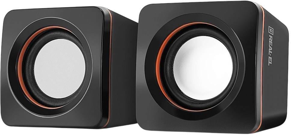 Комп'ютерна акустика компактна 2.0 REAL-EL S-13 Black (EL121100021)