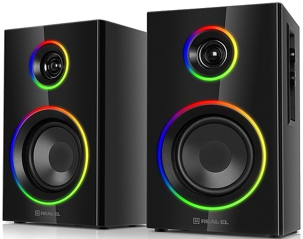 Фото - Компьютерная акустика компактная 2.0 REAL-EL S-410 Black (EL121200016)