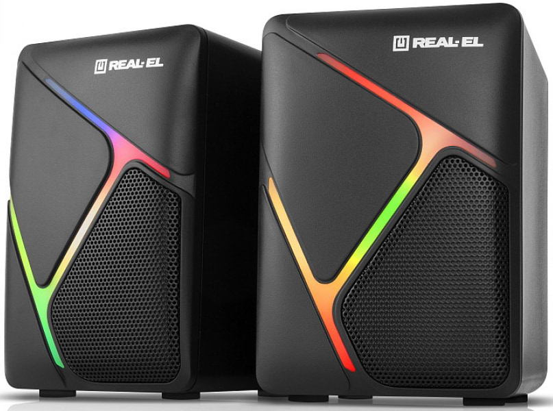 Комп'ютерна акустика звичайна 2.0 REAL-EL S-75 Black