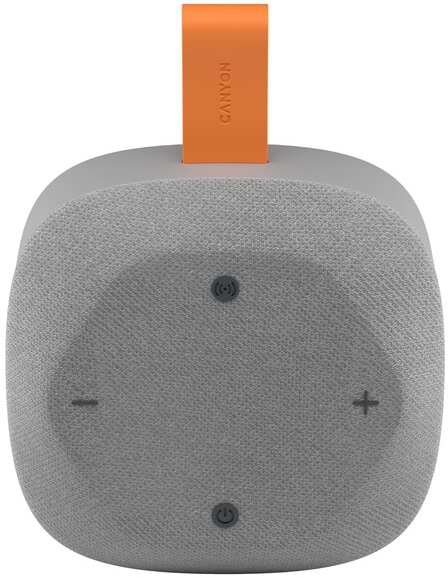 Портативна акустика Canyon HEXAGON 10 TWS 8W IPX5 Grey Orange (CNE-CBTSP10GO) - Фото 1