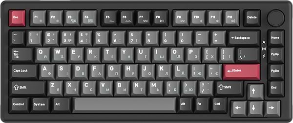 Фото - Клавиатура беспроводная игровая GamePro Asgard Yord Keychron Super Black (MK266BK)