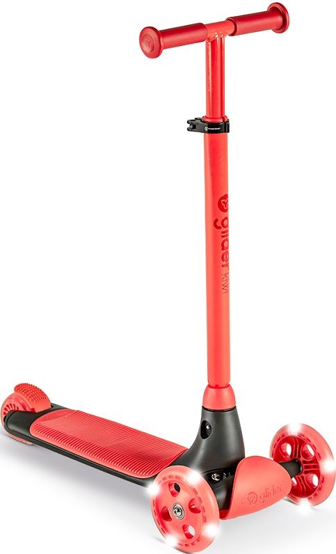Фото - Триколісний самокат YVolution YGlider Kiwi Красный (Y101258)