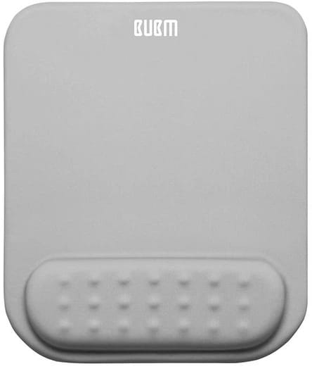 Коврик для мыши BUBM с подушкой под запястье Серый