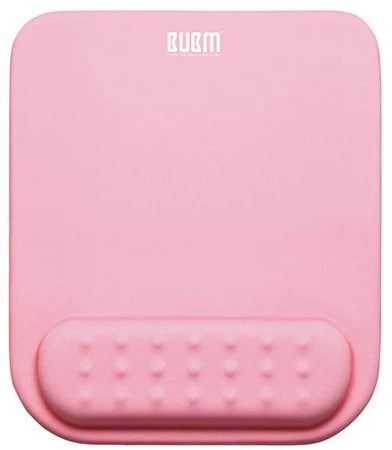 Коврик для мыши BUBM с подушкой под запястье Розовый