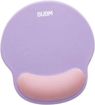 Фото - Коврик для мыши BUBM с подушкой под запястье Фиолетовый+розовый круглый