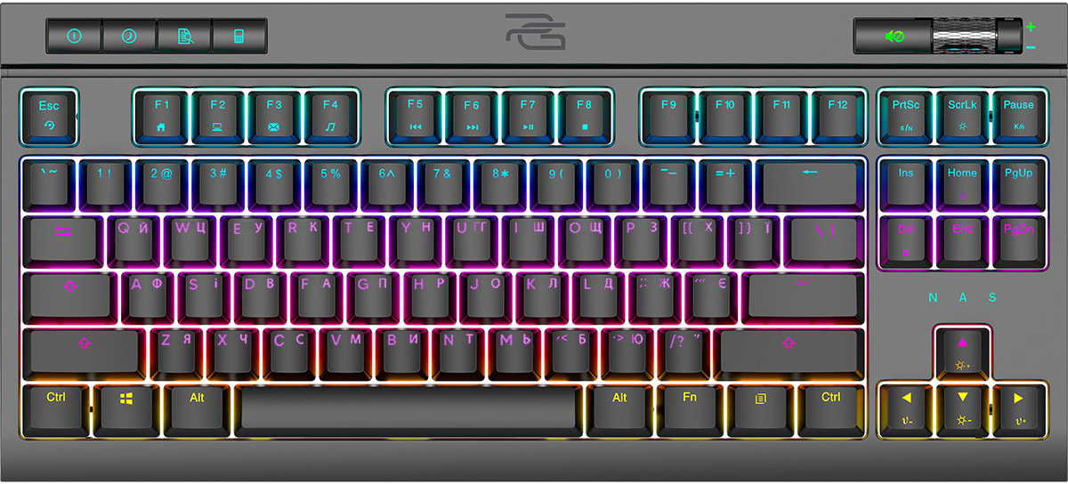 Клавіатура дротова ігрова Proove Gaming Sideswap (Ukraine Layout) Black (CKSI00022401) - Фото 1