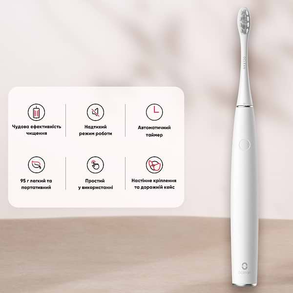 Фото - Зубна щітка електрична Oclean Air 2T Electric Toothbrush White