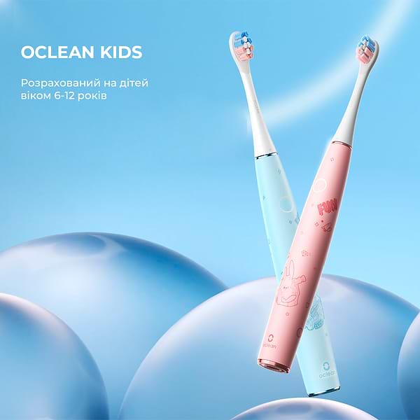 Фото - Зубна щітка електрична Oclean Kids Electric Toothbrush Pink (6970810552409)