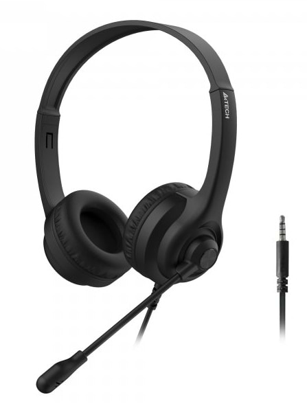 Гарнітура дротова A4tech HS-8i (Black) - Фото 1