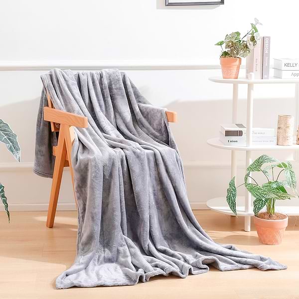 Фото - Плед полуторный Love You флис серый 150х200 см (8171)