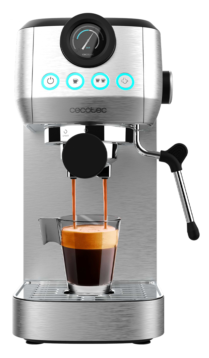 Кавоварка ріжкова Cecotec Power Espresso 20 Steel Pro (CCTC-01984) - Фото 1