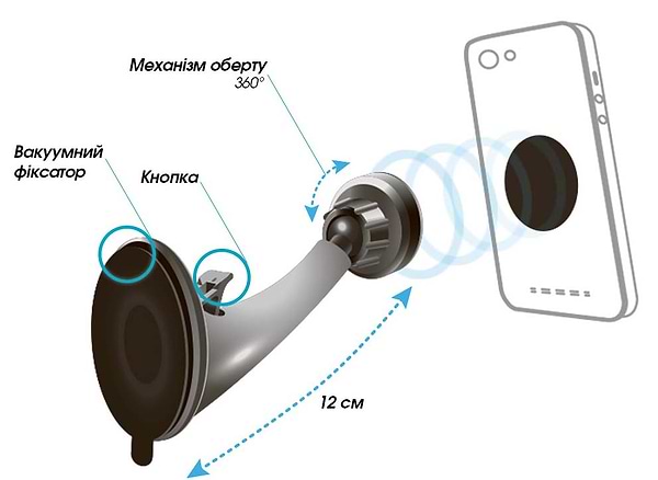 Фото - Автотримач Global M07SM (1283126473630)