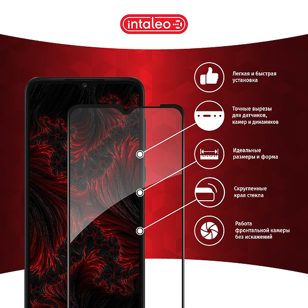 Фото - Защитное стекло для смартфона Intaleo Full Glue for Samsung A03 Core (1283126519123)