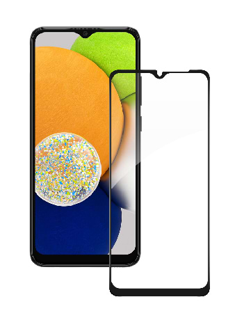 Захисне скло для смартфону ACCLAB Full Glue for Samsung A03 Black (1283126521621) - Фото 1