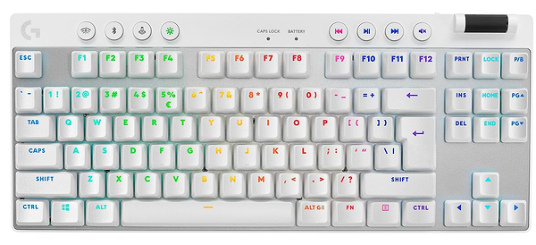 Фото - Клавиатура беспроводная игровая Logitech G Pro X TKL LightSpeed White (920-012148)