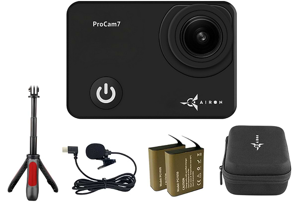 Фото - Экшн-камера AIRON 12 в 1 ProCam 7 Black с аксессуарами