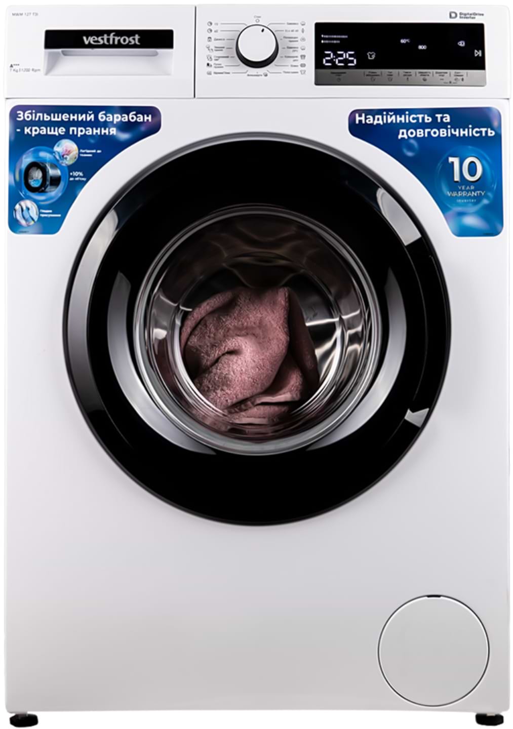 Купить Стиральная машина Vestfrost MWM 127 T3I - Фото 1 Стиральная машина Vestfrost MWM 127 T3I - Фото 1