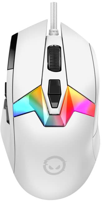 Фото - Мышь проводная игровая Lorgar MSP80 Wired Gaming Mouse Pro White (LRG-MSP80-WH)