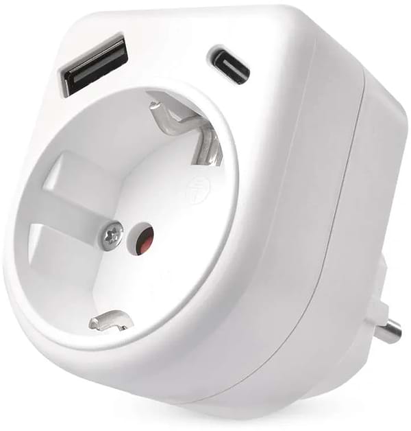 Фото - Сетевое зарядное устройство EMOS P0075 с 1xUSB-A 1xUSB-C