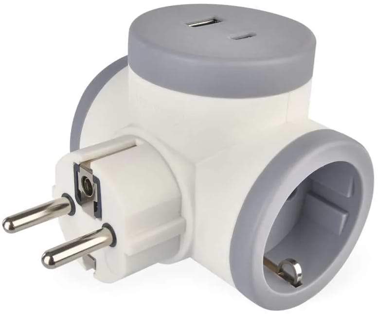 Разветвитель 220В EMOS P0077PD 2x розетка 1xUSB-A 1xUSB-C