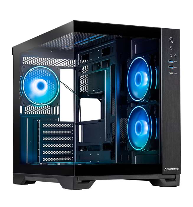 Корпус Chieftec VISIO ATX без БП Black (GM-30B-TG-OP)