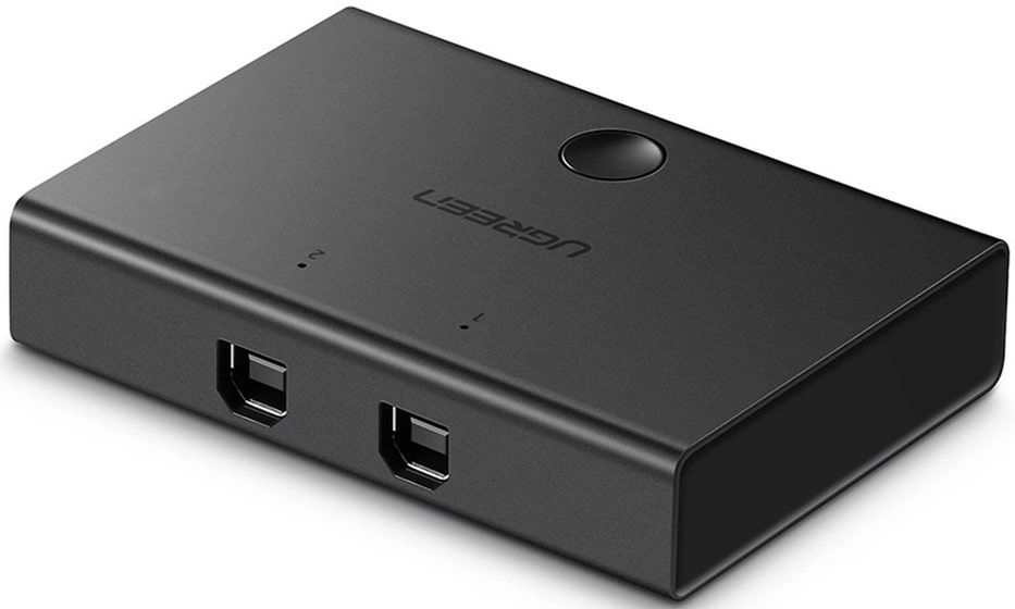 Хаб USB UGREEN USB 2.0 Sharing Switch 2x1 Black (30345)