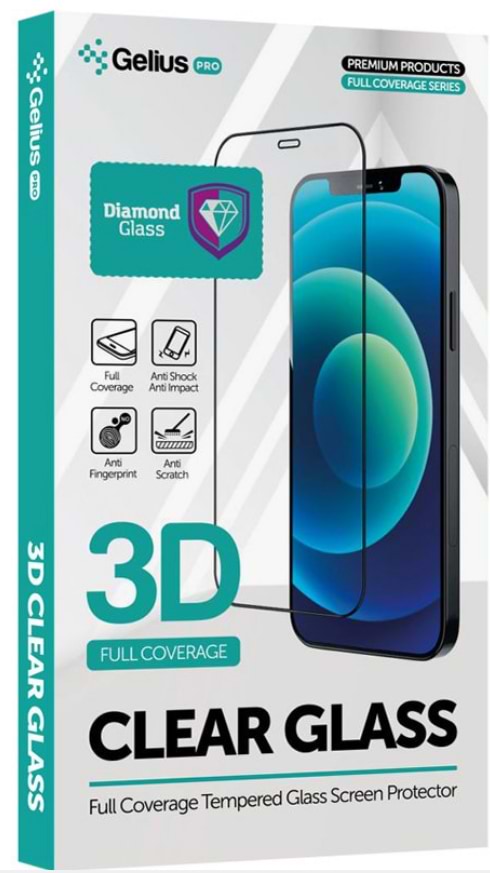 Фото - Захисне скло для смартфону Gelius Pro 3D Diamond for iPhone 14 Pro Max Black (99281)