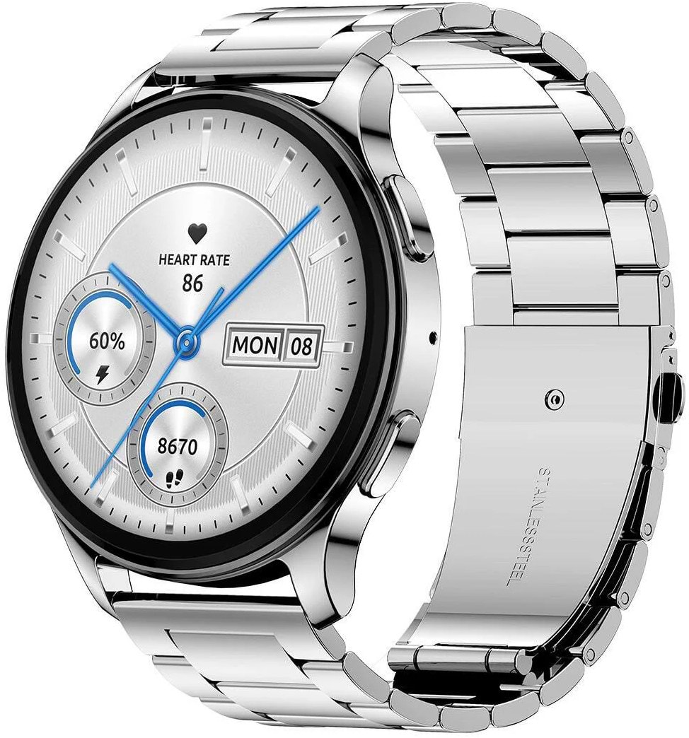 Смарт-часы Amazfit Pop 3R Metal Silver - Фото 1