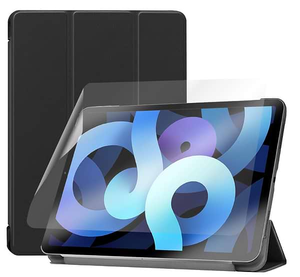 Фото - Чохол для планшету AIRON Premium for Apple iPad Air 4 10.9 (2020) Black (4822352781031) + захисна плівка і серветка