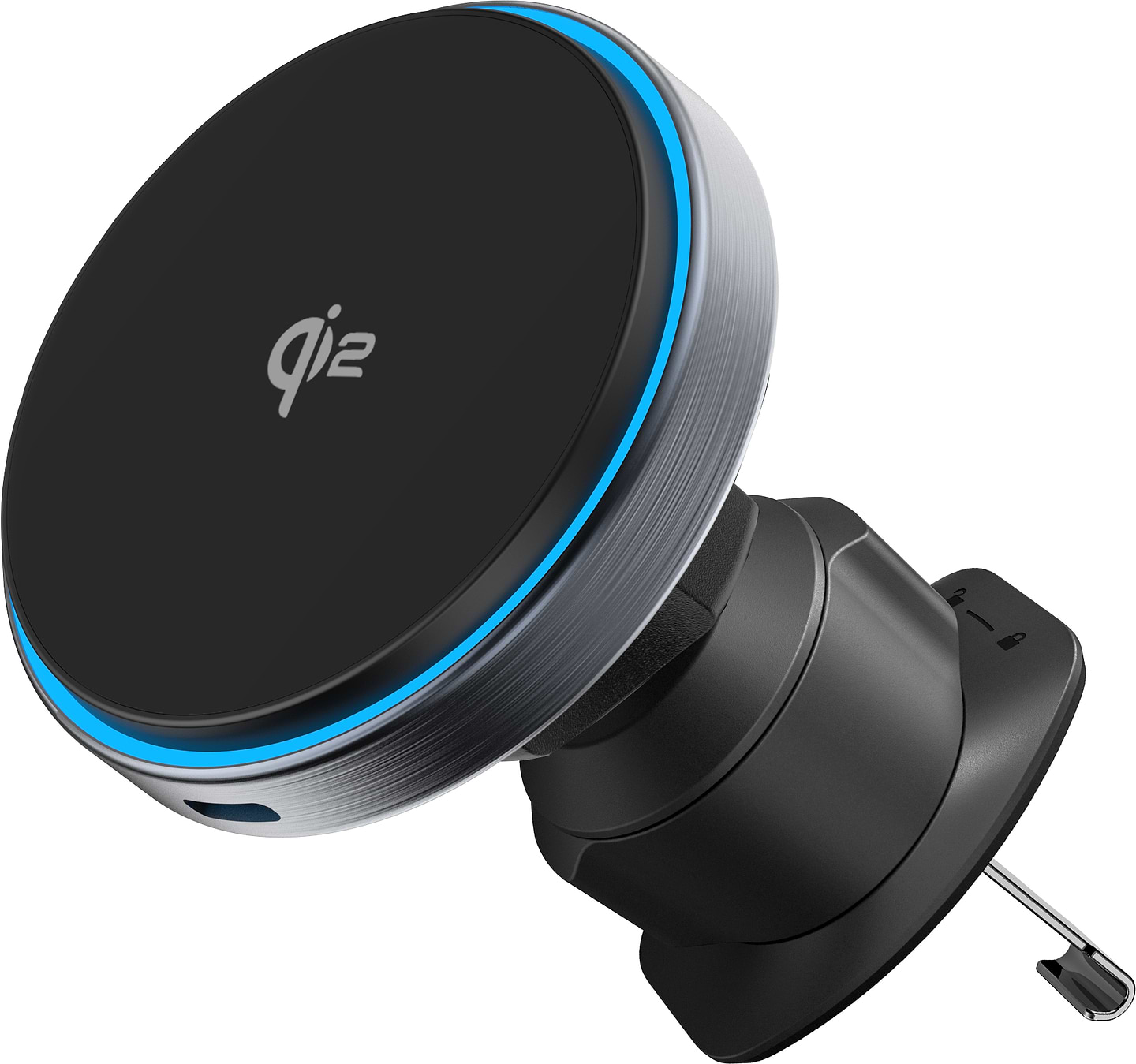 Автотримач з бездротовою зарядкою Proove Titanium Circle Qi2 15W Gray (WHTC15010003)