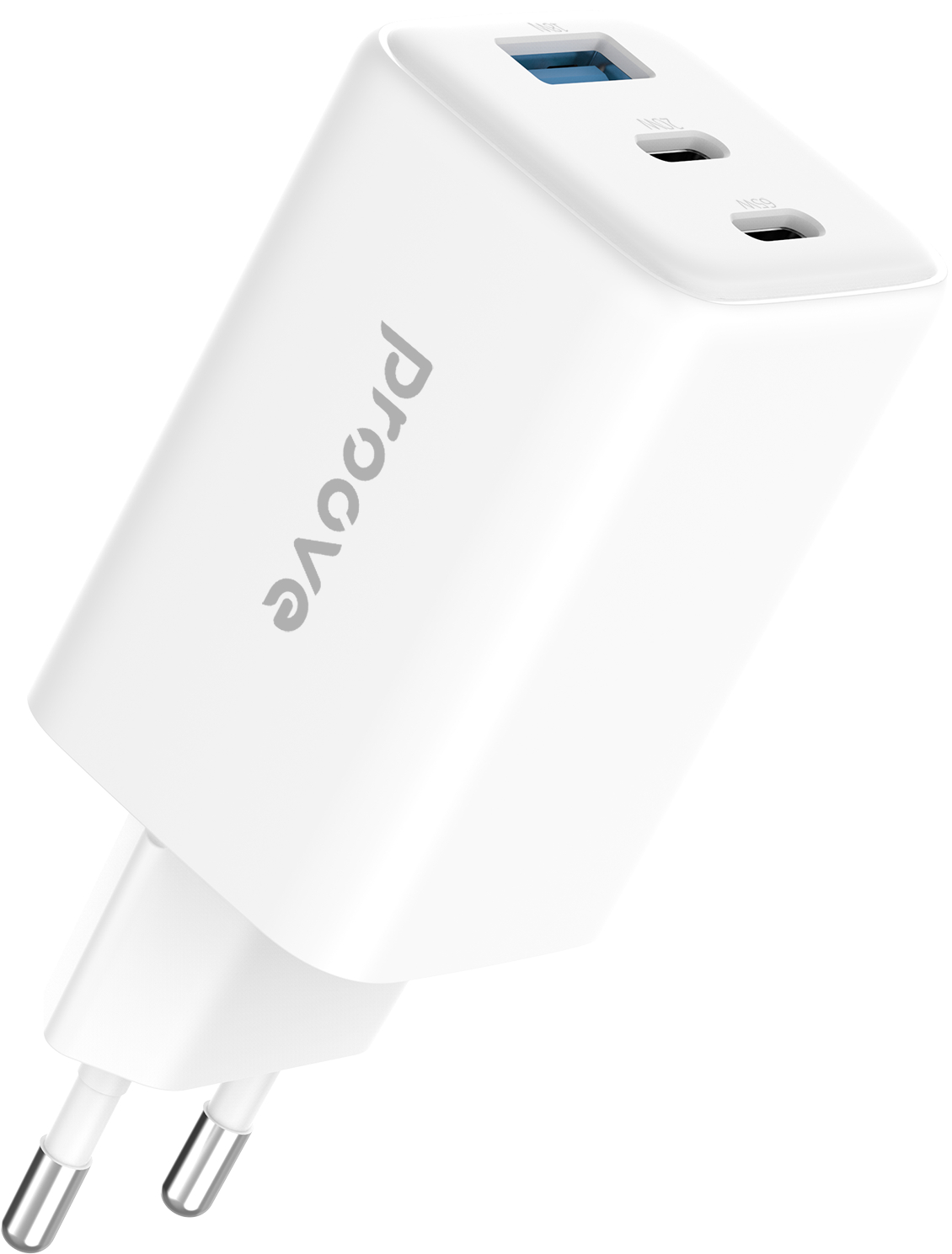 Сетевое зарядное устройство Proove Pocket GaN 65W (2Type-C + USB) White (WCPG65121202)