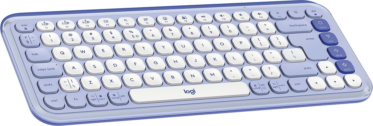 Клавіатура бездротова Logitech POP Icon Keys Lilac (920-013074) - Фото 1