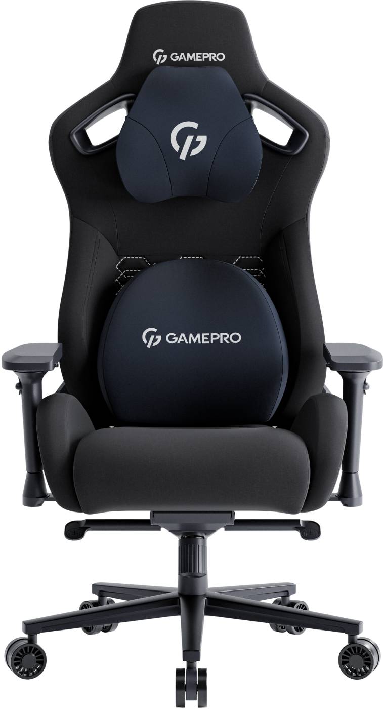 Крісло для геймерів GamePro Size XL Fabric Black (GC900B) - Фото 1