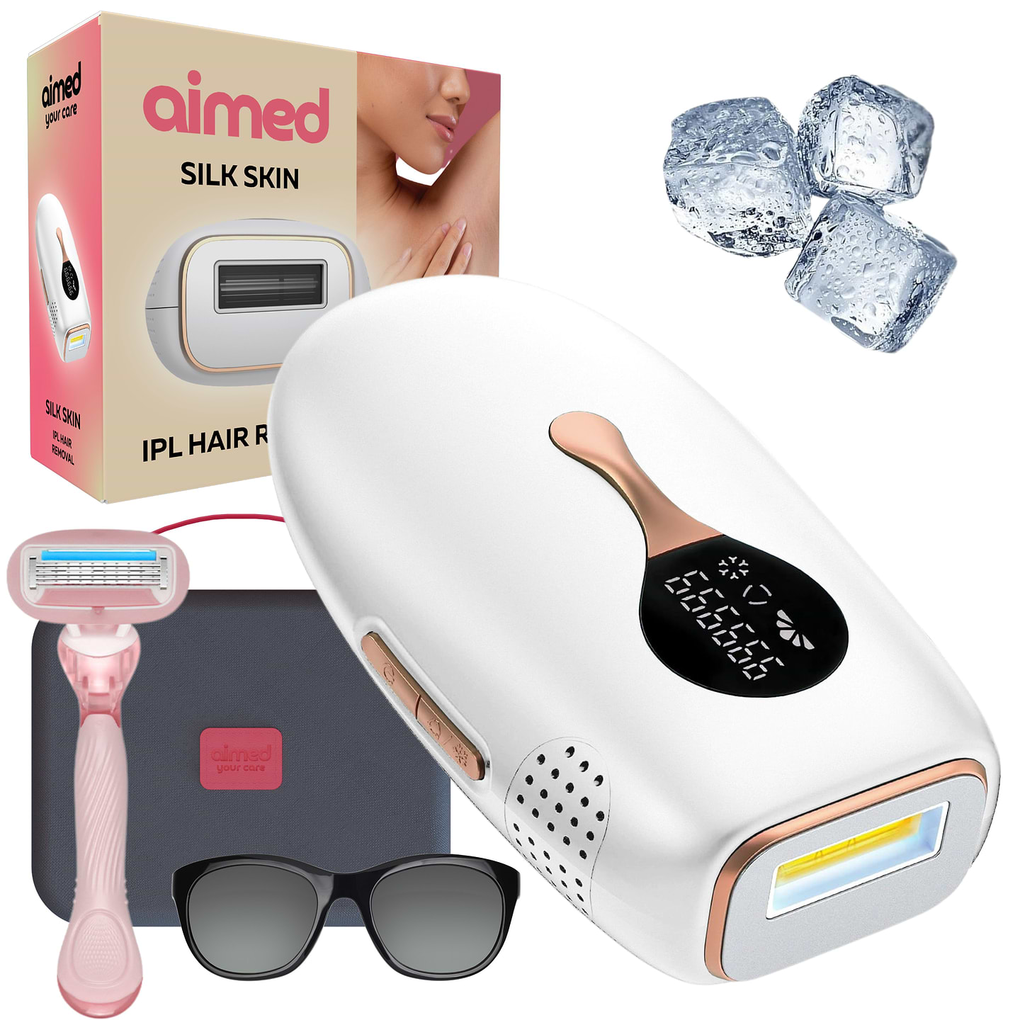 Фотоепілятор AIMED Silk Skin PRO Ice Cooling IPL Intensed Pulse Light (AI-SilkProWh) - Фото 1