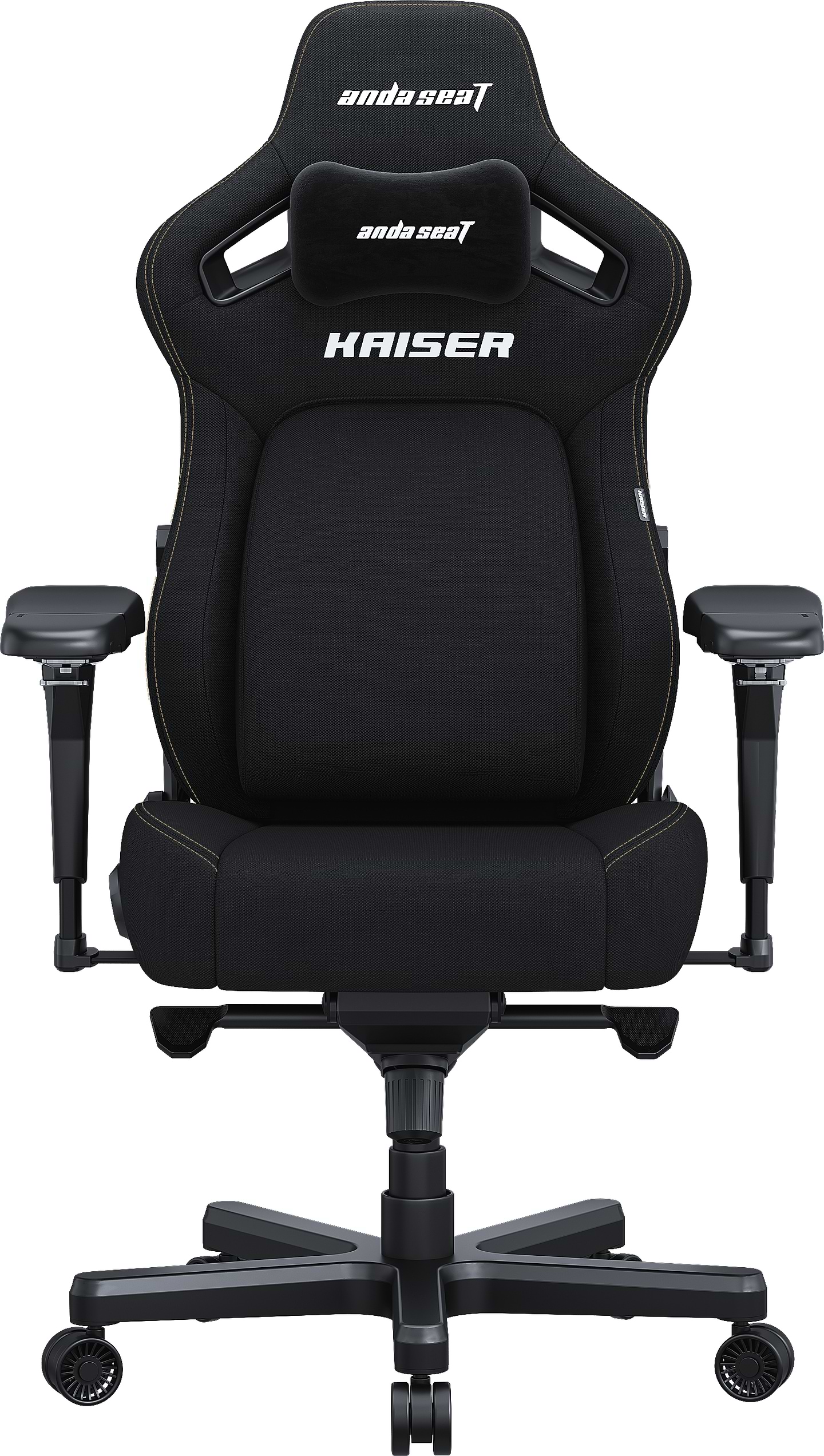 Крісло для геймерів Anda Seat Kaiser 4 Size XL Black Linen Fabric (AD12YDDC-XLL-20-B-CF) - Фото 1