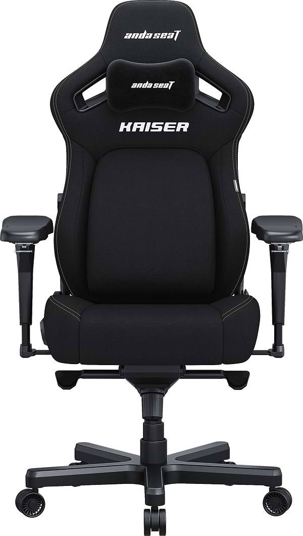 Фото - Кресло для геймеров Anda Seat Kaiser 4 Size XL Black Linen Fabric (AD12YDDC-XLL-20-B-CF)