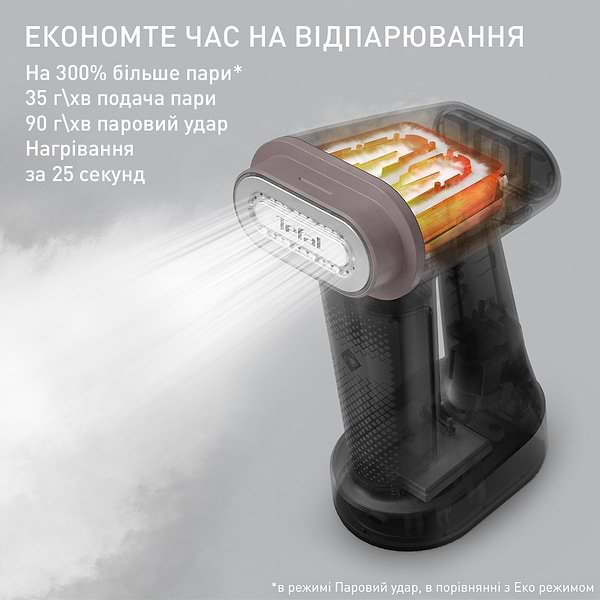 Фото - Вертикальный отпариватель ручной Tefal DT8765E0 PURE FORCE 3IN1