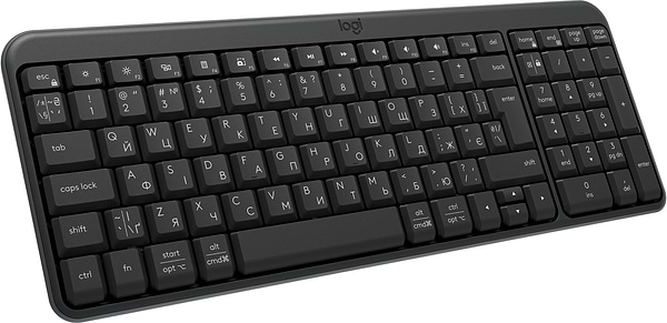 Фото - Клавиатура беспроводная Logitech K250 Wireless Keyboard Graphite UKR (920-013822)