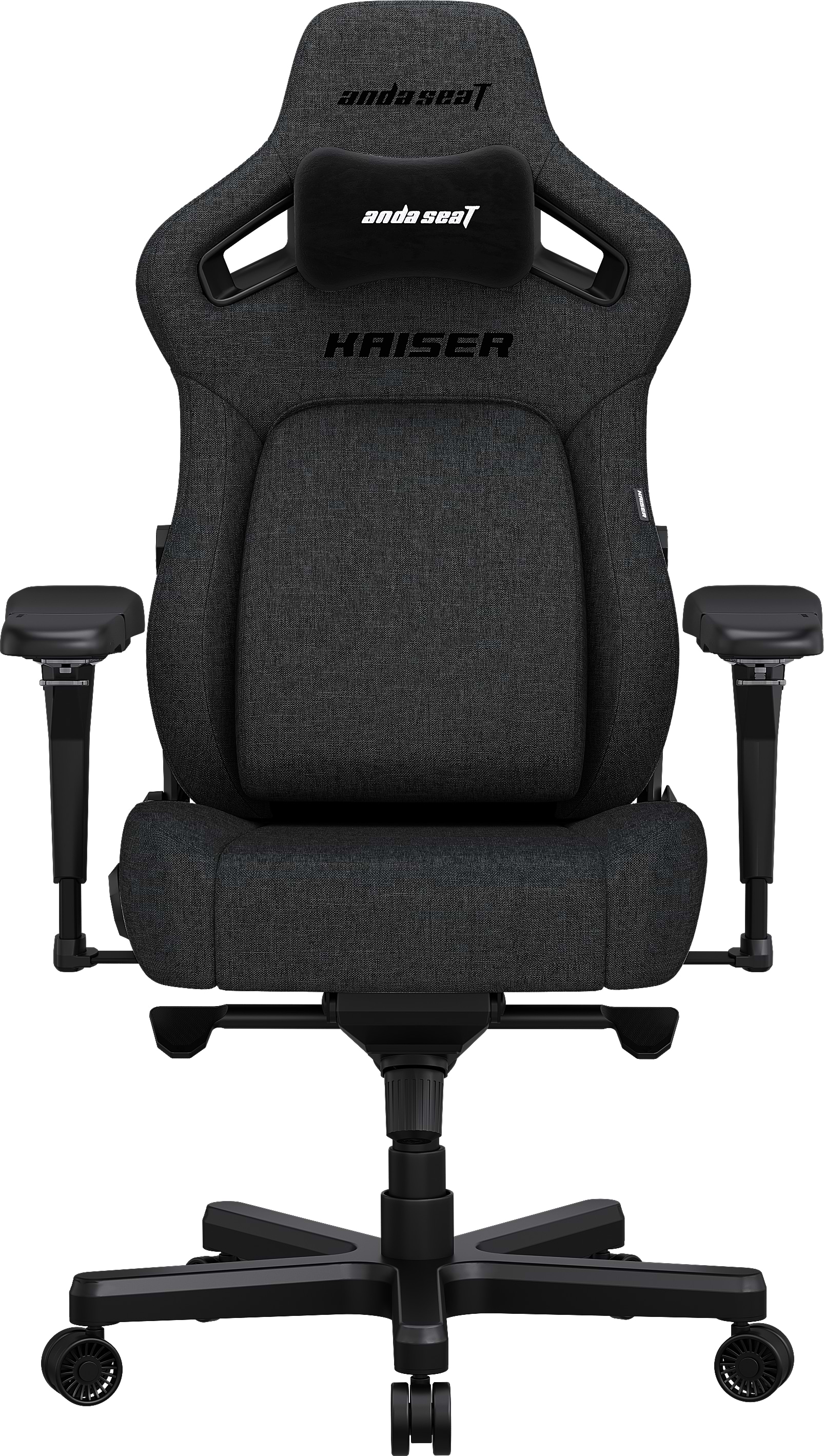 Кресло для геймеров Anda Seat Kaiser 4 Size L Dark gray Linen Fabric (AD12YDDC-L-20-GB-CF) - Фото 1