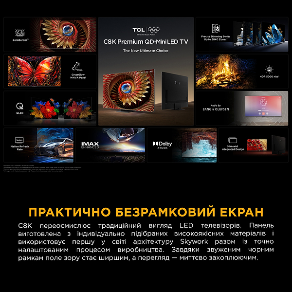 Фото - Телевізор TCL 65C8K