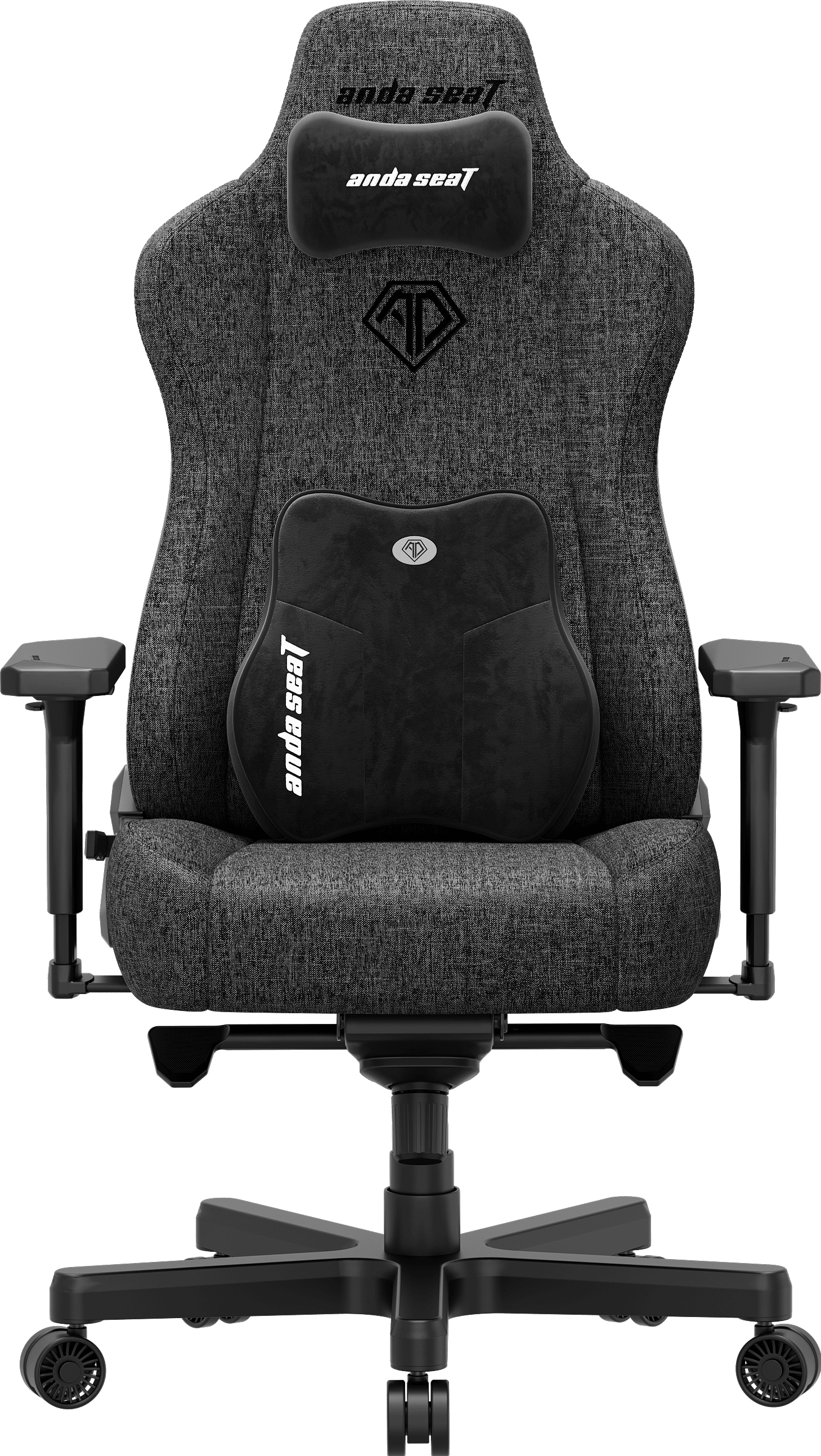 Кресло для геймеров Anda Seat Kaiser 3E XL Dark Grey Fabric (AD23YC-XL-09-GB-CF-G01) - Фото 1
