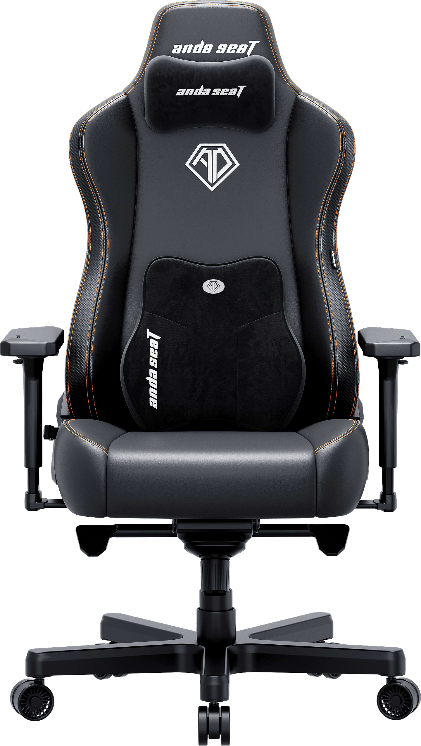 Кресло для геймеров Anda Seat Kaiser 3E XL Black PVC (AD23YC-XL-08-B-PV/C-B01) - Фото 1