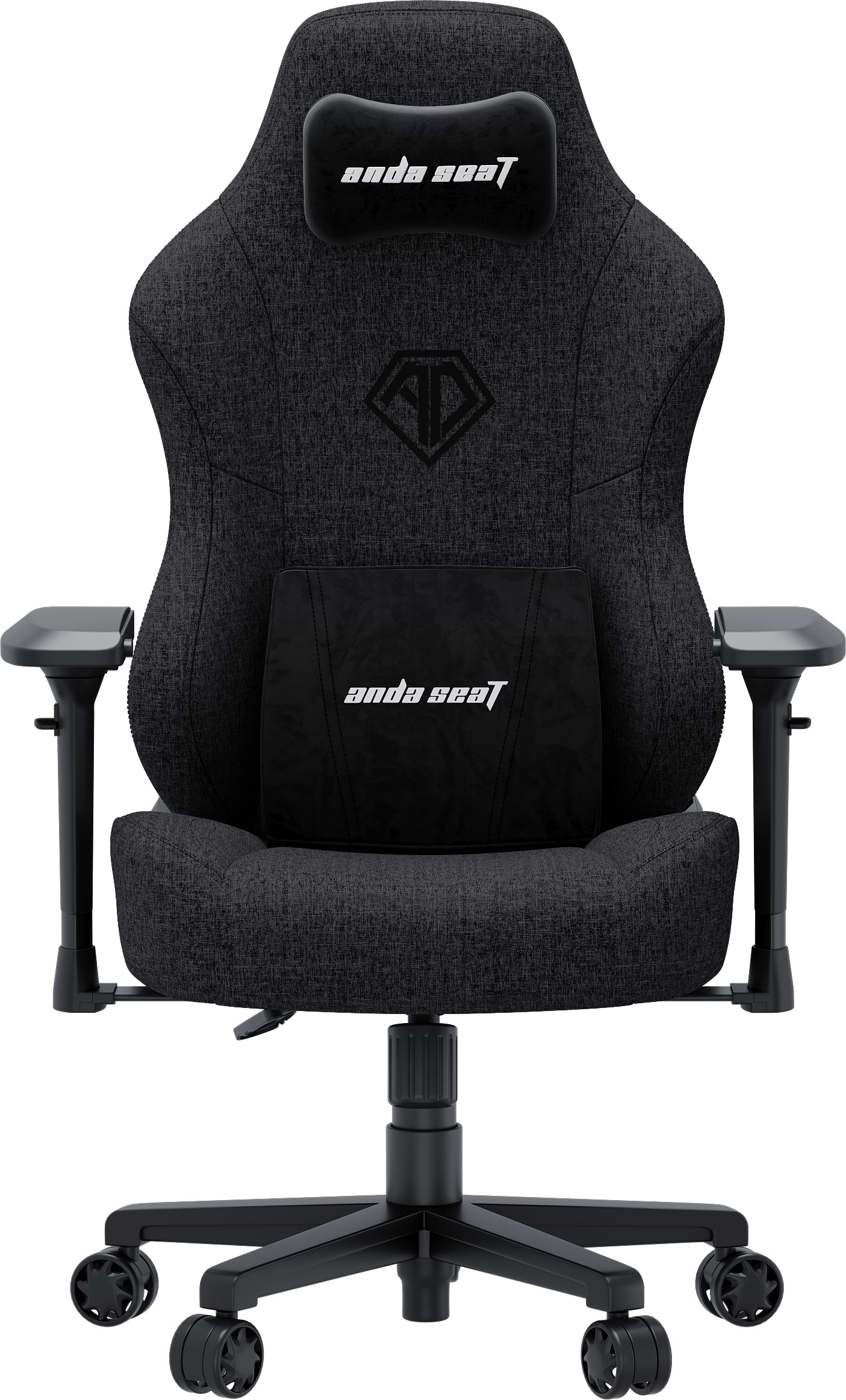 Кресло для геймеров Anda Seat Phantom 3 Pro Size L Dark Grey Linen Fabric (AD18YC-06-GB-F) - Фото 1