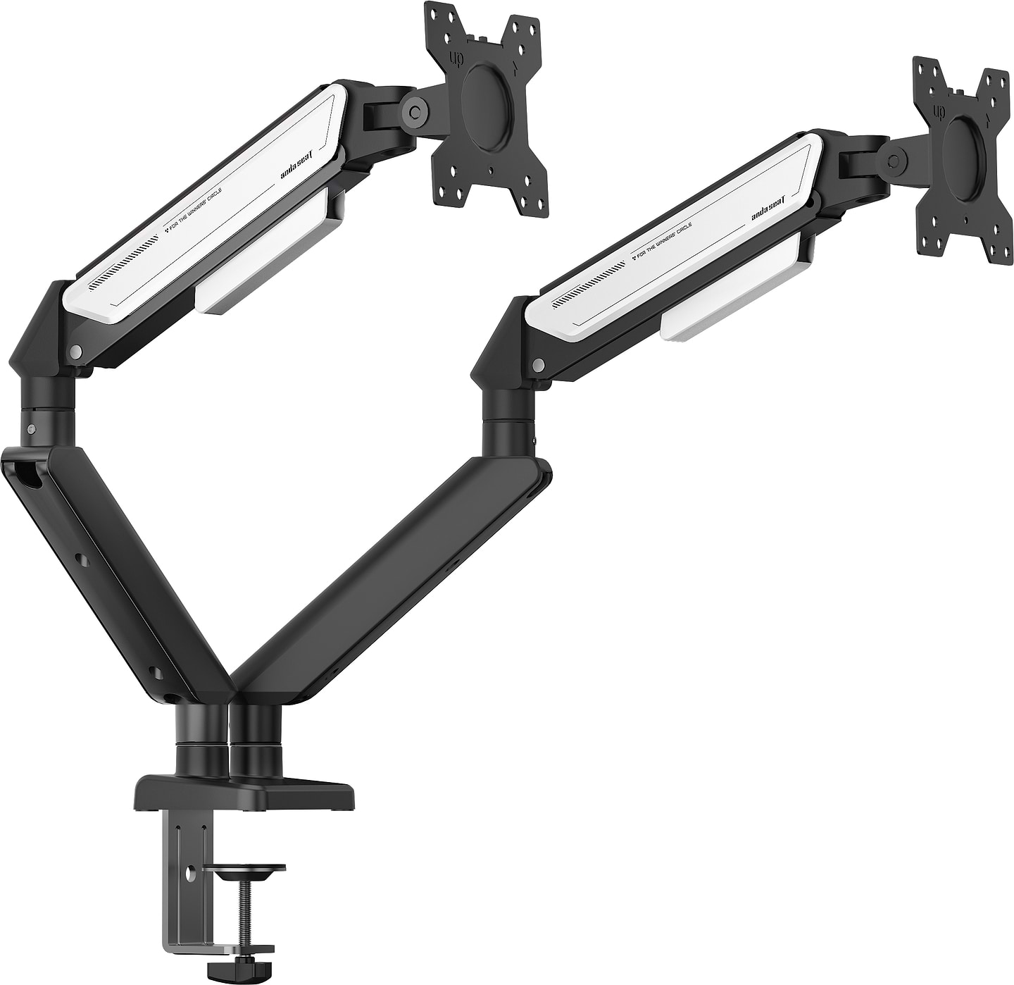 Крепление настольное Anda Seat Stealth II Duo 17''-32'' Black & White (AD-W-A6D-2S-BW) - Фото 1