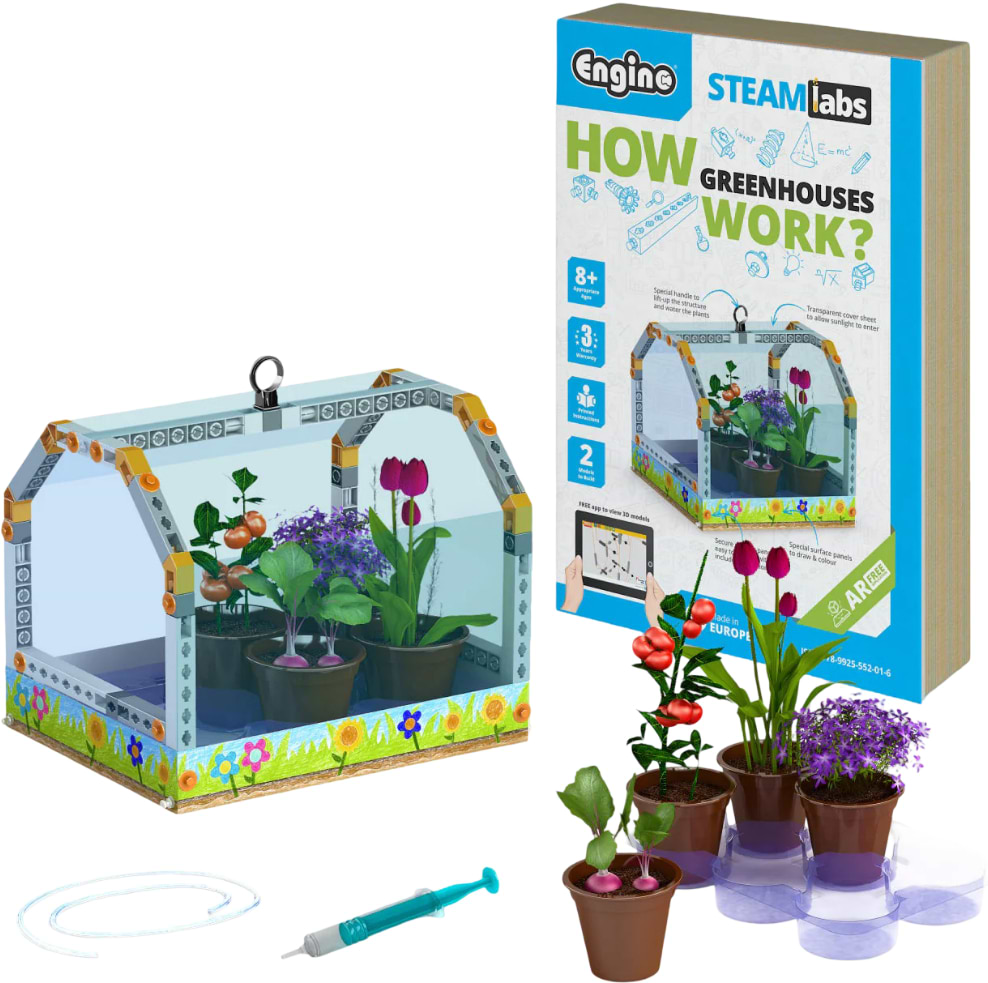 Пластиковый конструктор Engino Stem Как работает теплица (STL23)