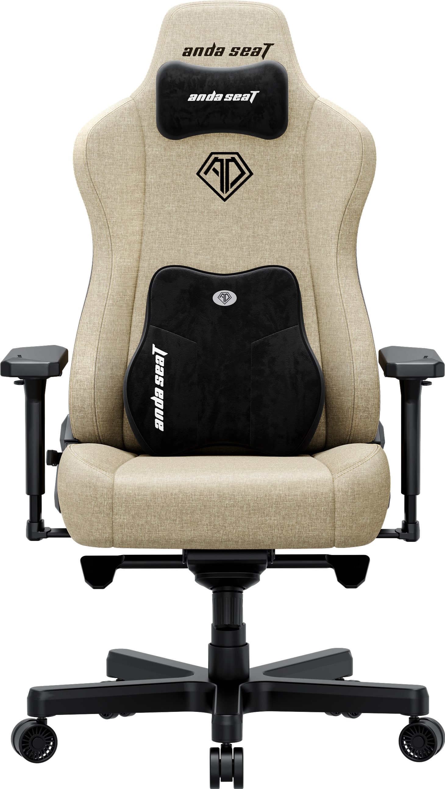 Кресло для геймеров Anda Seat Kaiser 3E XL Beige Fabric (AD23YC-XL-09-I-CF-I01) - Фото 1