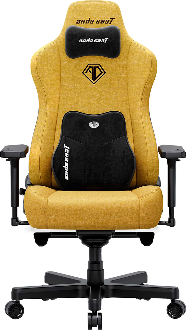 Фото - Крісло для геймерів Anda Seat Kaiser 3E XL Bright Yellow Fabric (AD23YC-XL-09-Y-CF-Y01)